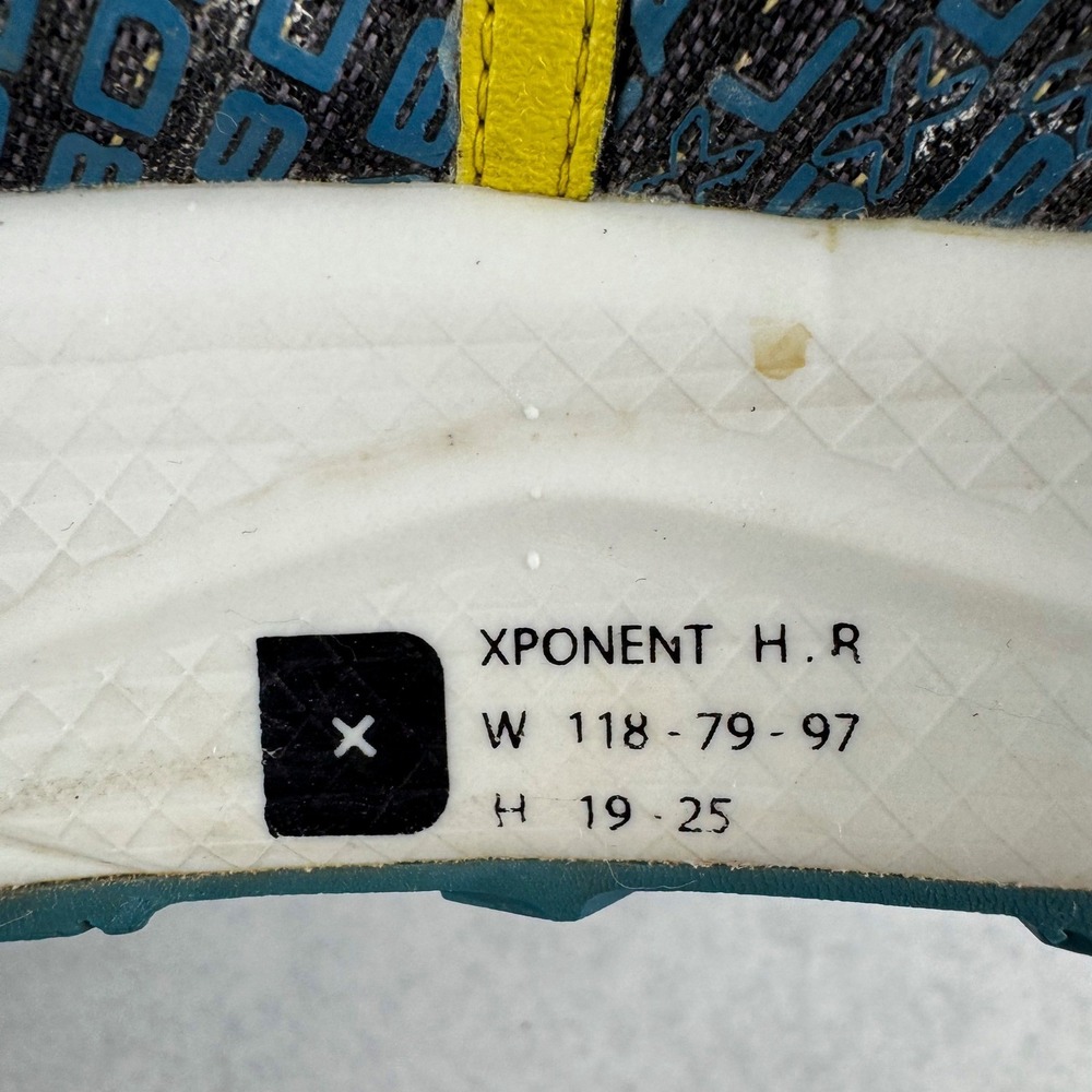 Deckers X Lab X-PONENT H.R Trail Running Shoes Yellow Black Blue Vibram Matryx - Picture 8 of 10